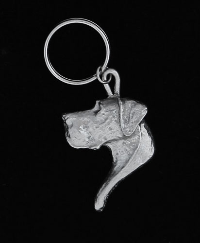 Great Dane Bust Keychain