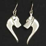 Small Half Heart Earrings