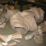 Raw bronze parts...